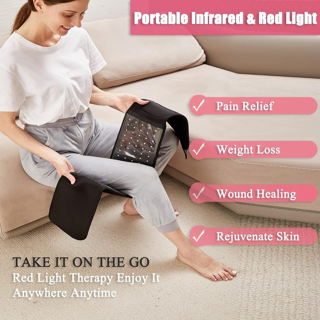 Red Light Physical Therapy Belt 630nn 880nn Infrared Fever Dysmenorrhea Belly Warming Waist Support