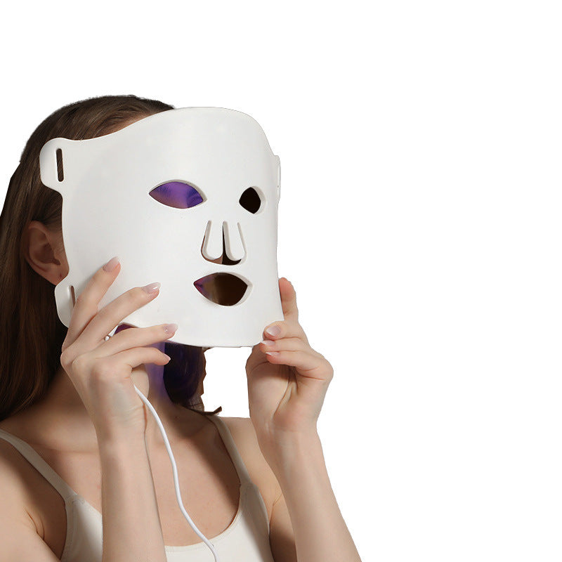 Meet your new glow buddy: the 7-color LED mask!