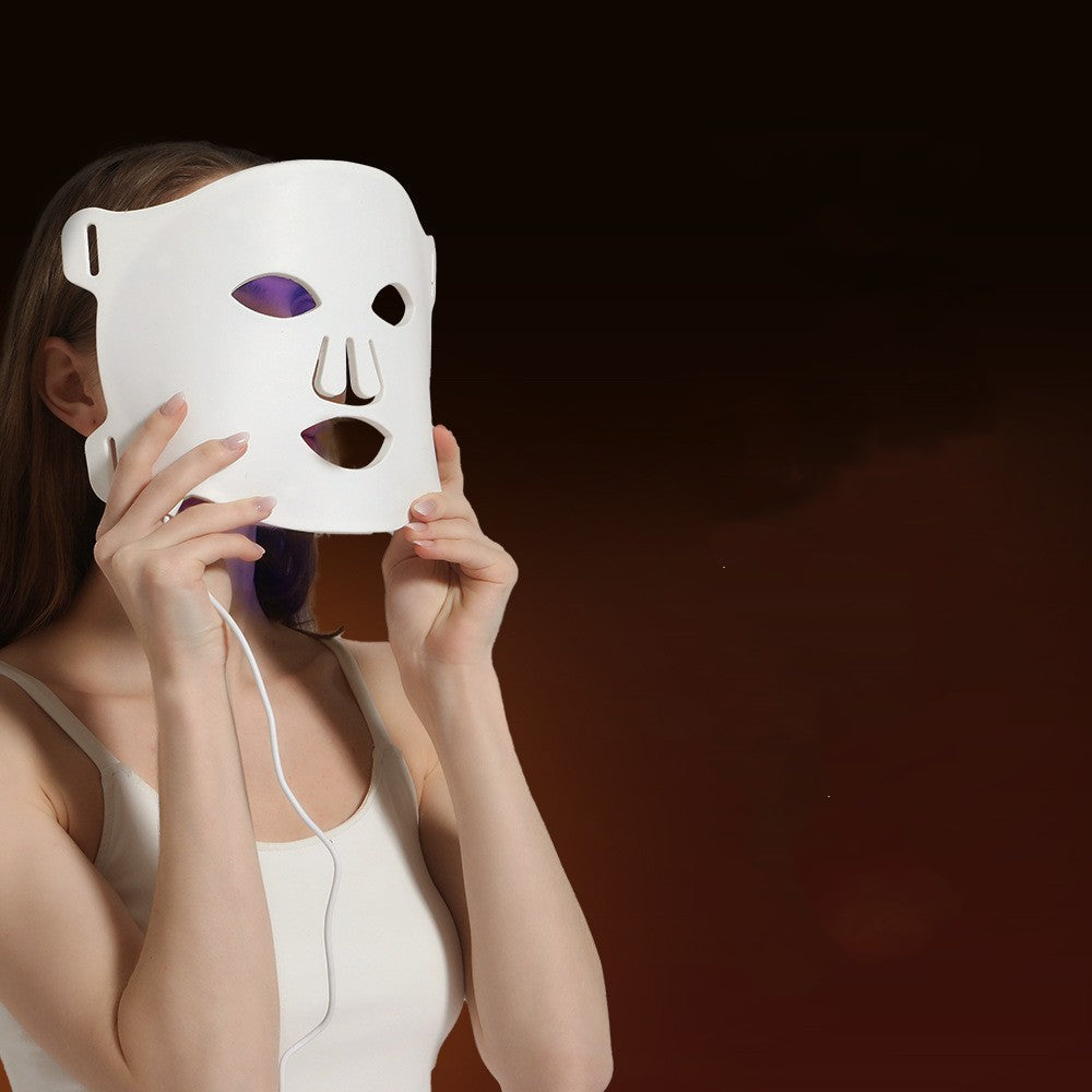 Meet your new glow buddy: the 7-color LED mask!