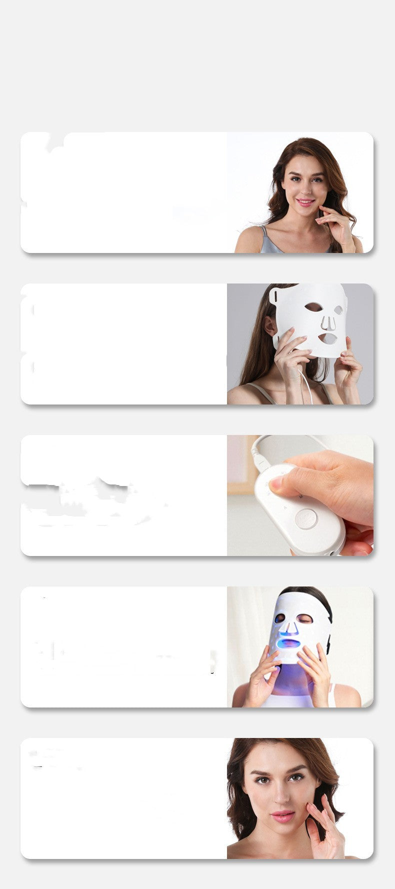 Meet your new glow buddy: the 7-color LED mask!